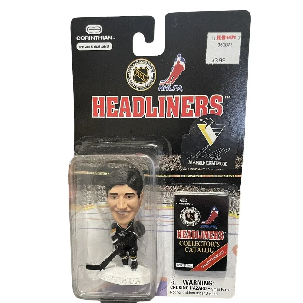 Mario Lemieux 1996 NHL Headliners Figure Signature Series Pittsburgh Penguins